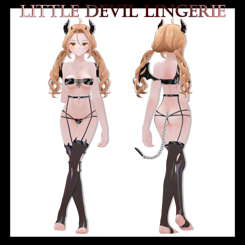 【7アバター対応】Little Devil Lingerie