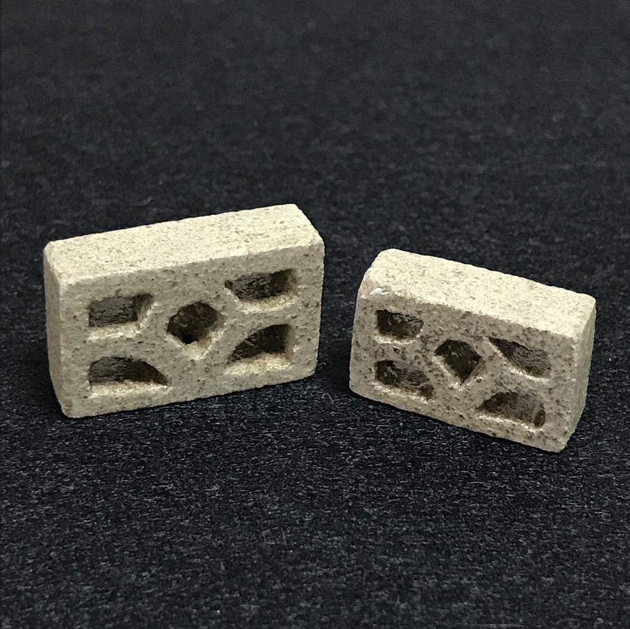 ミニ透かしブロック　2個セット　よくある柄B