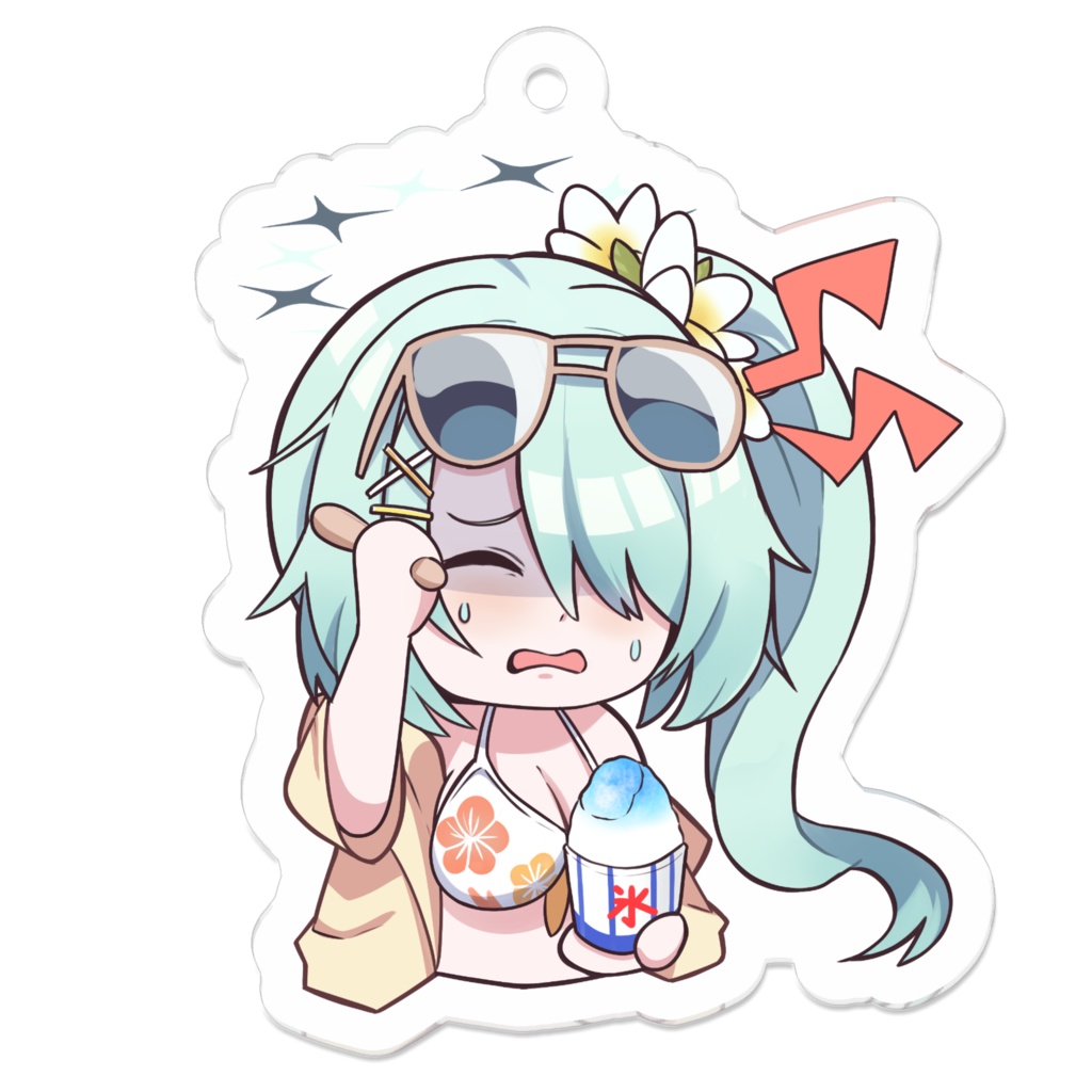 ヒヨリvsかき氷　アクリルキーホルダー