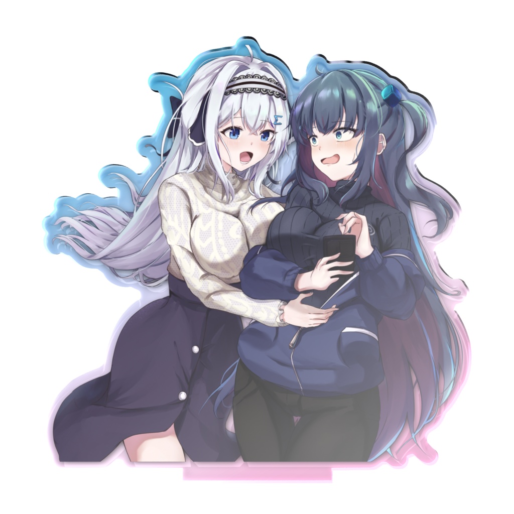 いまおちゃん&まがねちゃんオーロラアクスタ