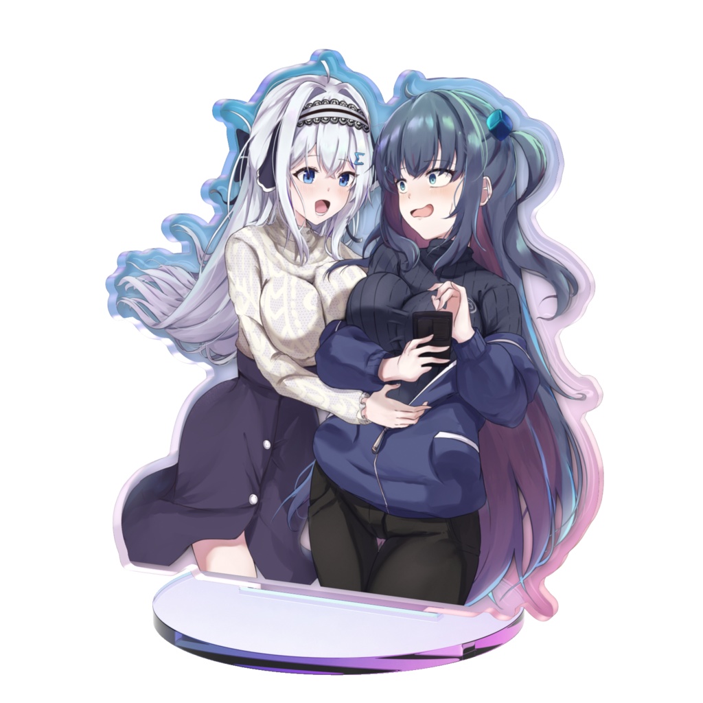 いまおちゃん&まがねちゃんオーロラアクスタ