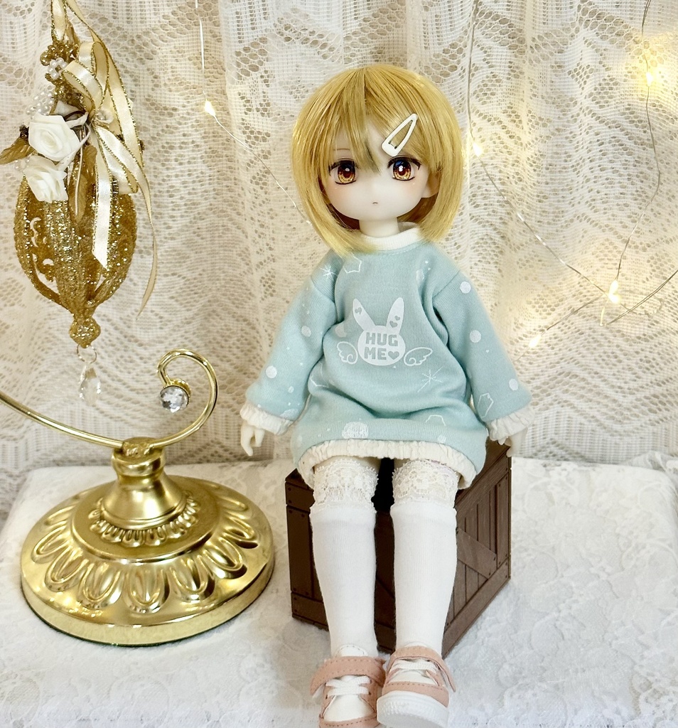 【1/6 TinyFox】ウサロゴとダイヤモンドダストのトレーナーワンピ