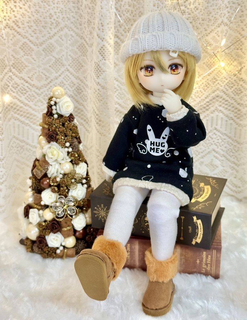 【1/6 TinyFox】ウサロゴとダイヤモンドダストのトレーナーワンピ