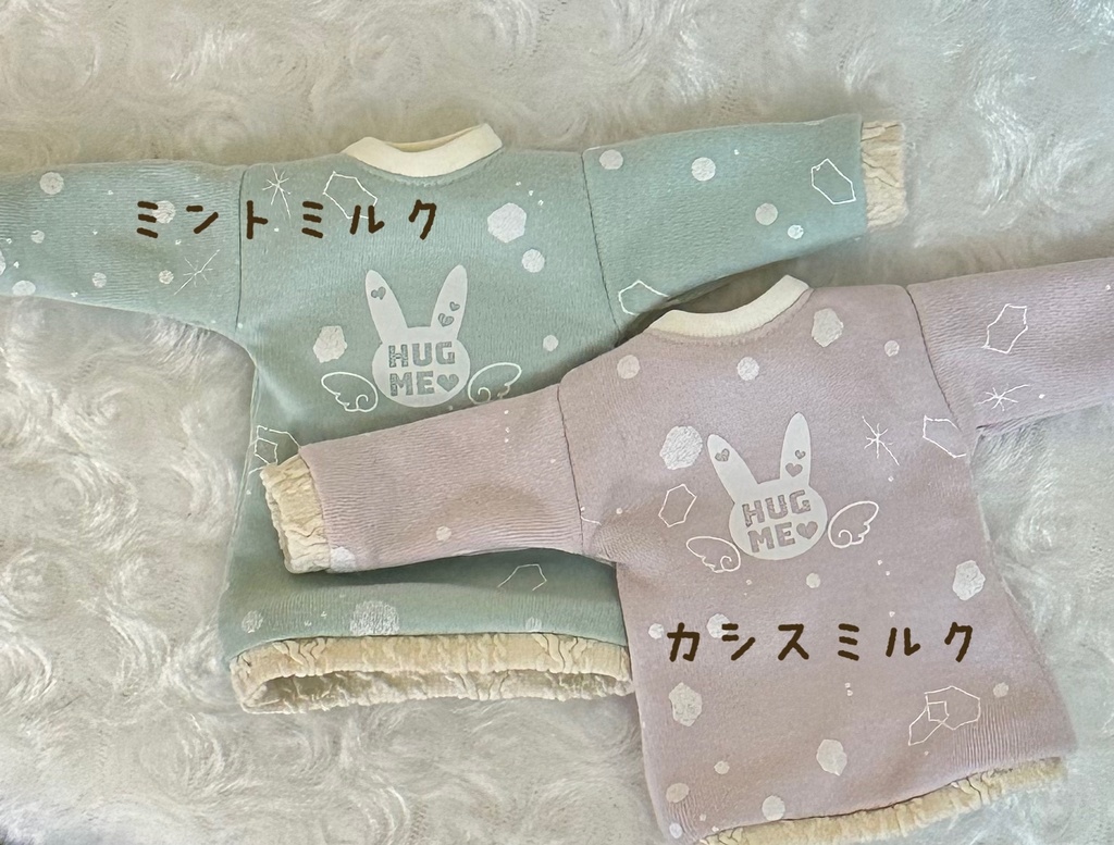 【1/6 TinyFox】ウサロゴとダイヤモンドダストのトレーナーワンピ