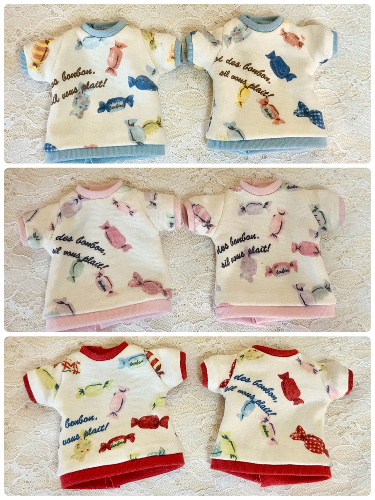 【1/6 TinyFox】キャンディー柄Tシャツ