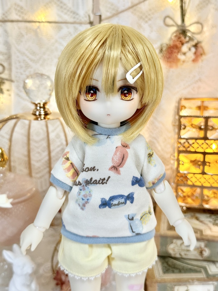 【1/6 TinyFox】キャンディー柄Tシャツ
