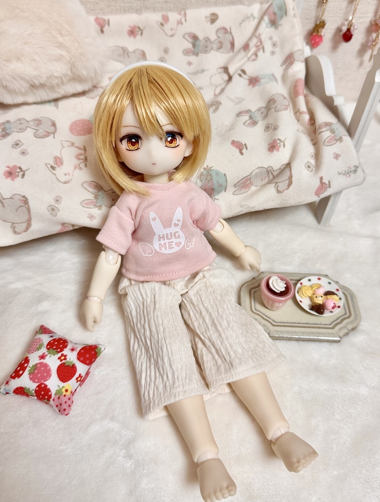 【1/6 TinyFox】ワイドパンツ(薄手シャーリング)