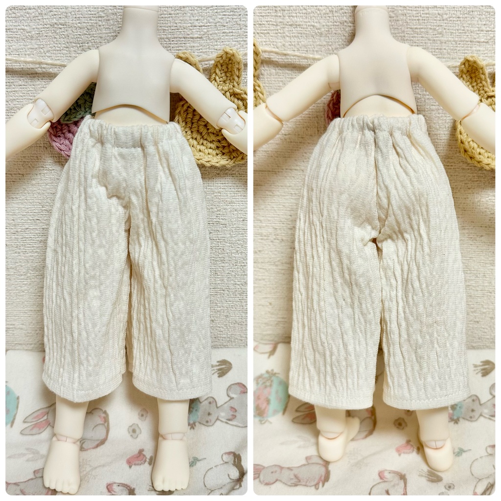 【1/6 TinyFox】ワイドパンツ(薄手シャーリング)