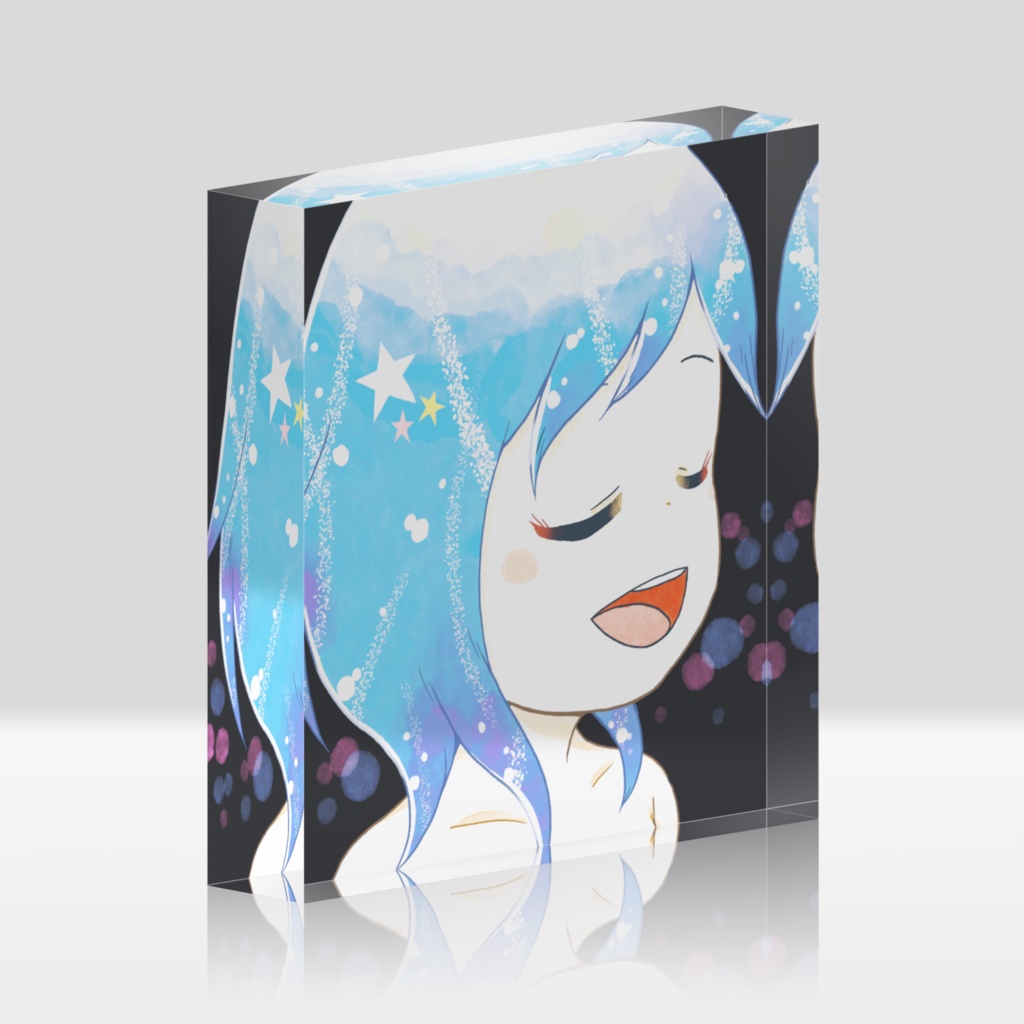 『ブルーソーダ』アクリルブロック