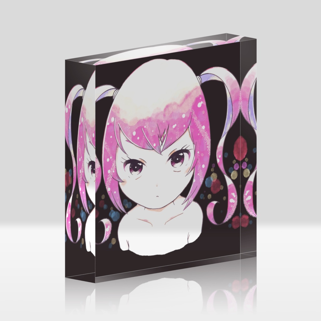 『ピンクソーダ』アクリルブロック