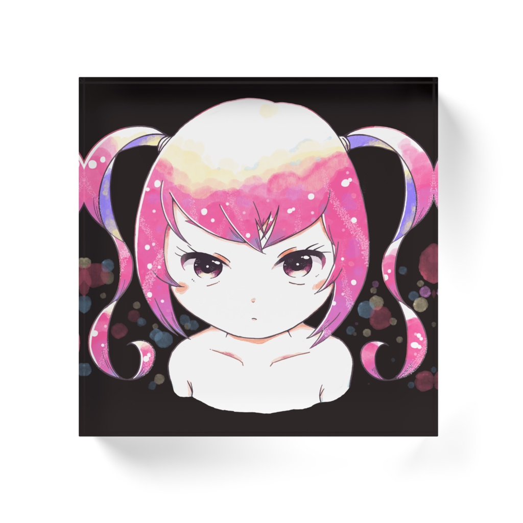 『ピンクソーダ』アクリルブロック