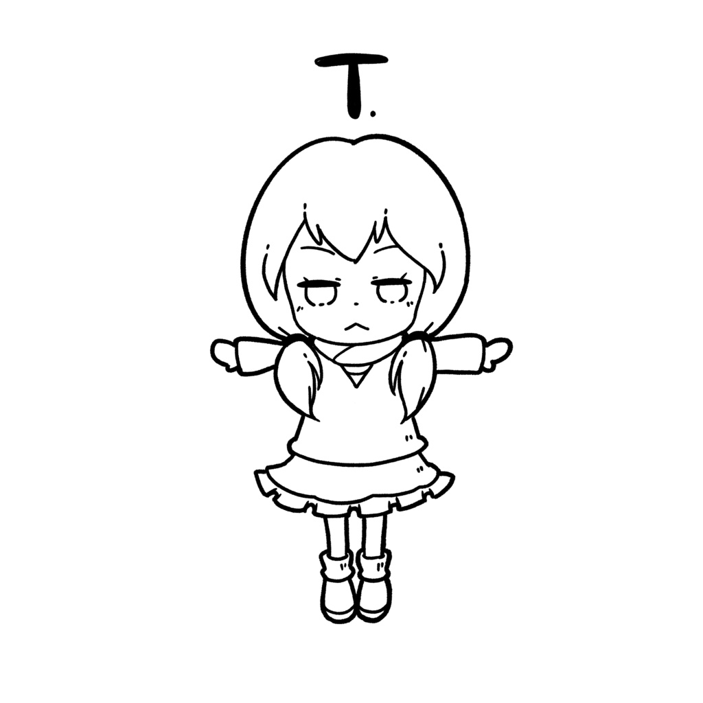 T(ポーズ)シャツ・ぷち