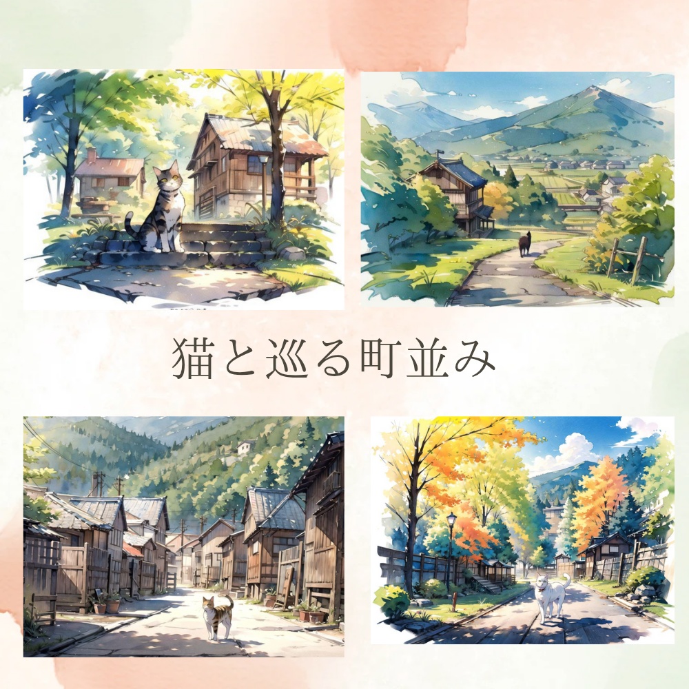 猫と巡る町並み