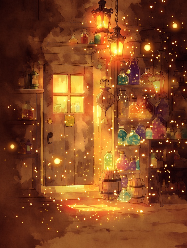 幻想魔法雑貨屋の背景素材集|TRPG・ゲーム制作向け(24枚)