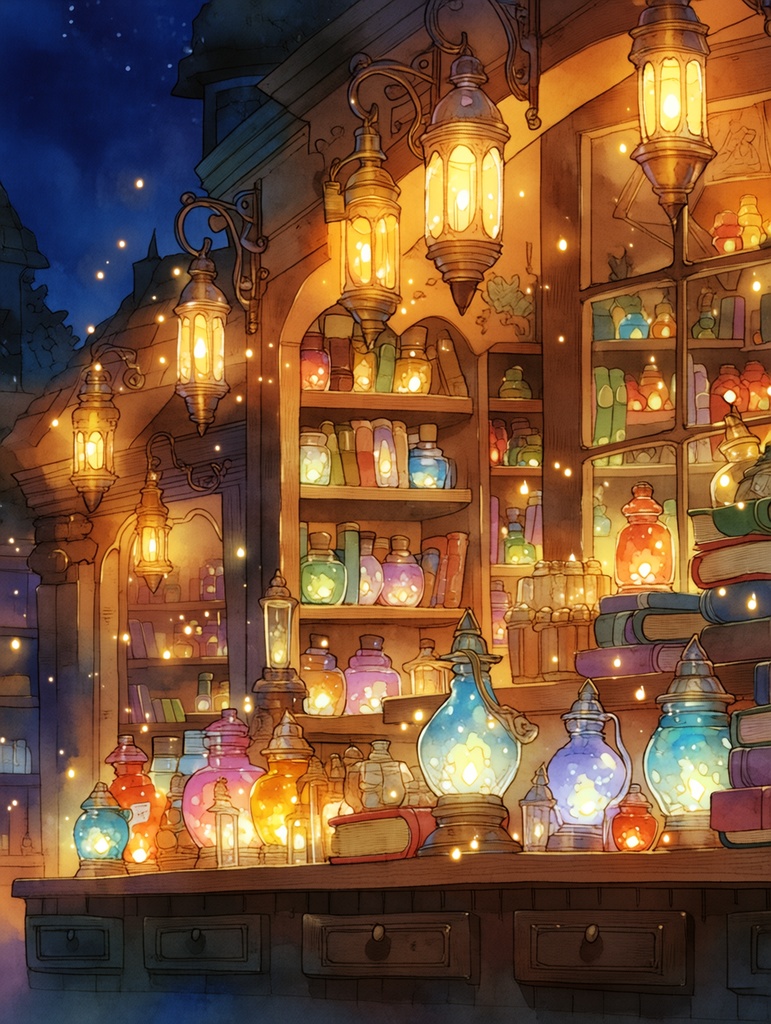 幻想魔法雑貨屋の背景素材集｜TRPG・ゲーム制作向け（24枚）