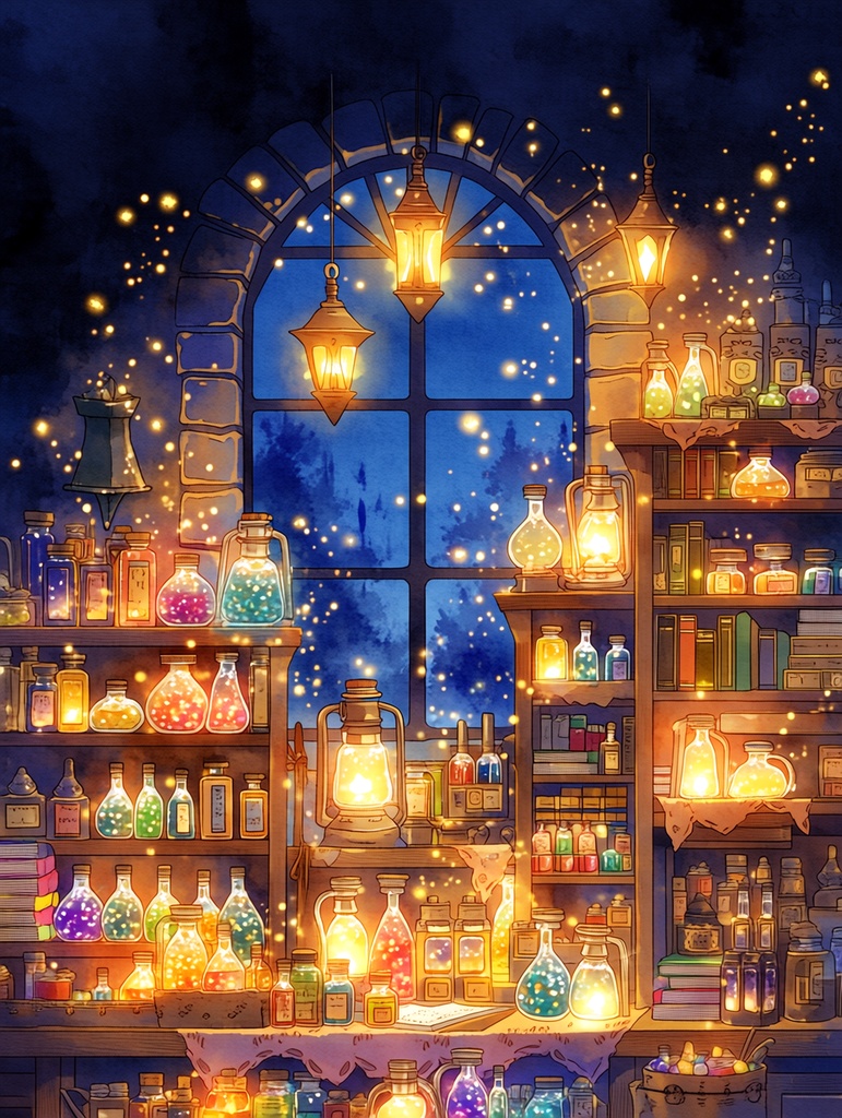 幻想魔法雑貨屋の背景素材集|TRPG・ゲーム制作向け(24枚)