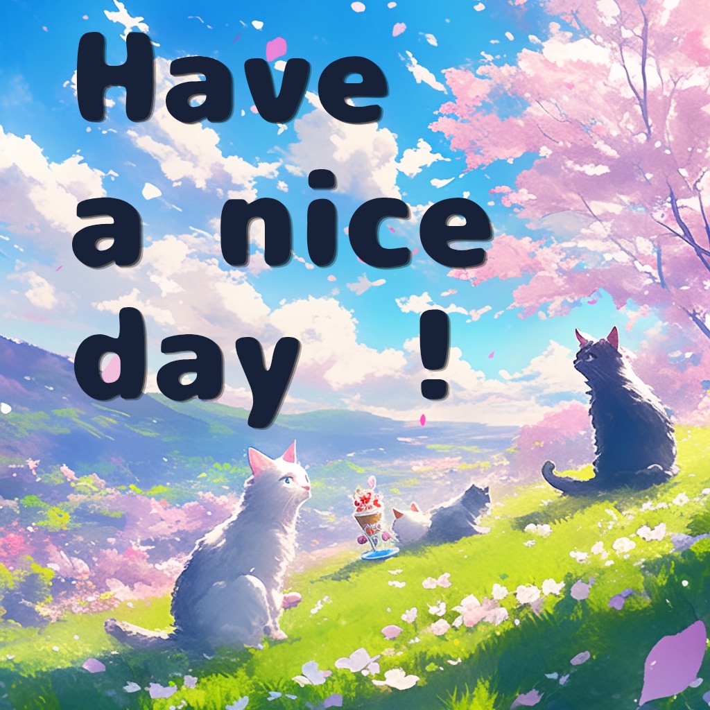 空と春の癒しステッカー素材4点|アイコンOK・文字なしverあり|期間限定無料配布