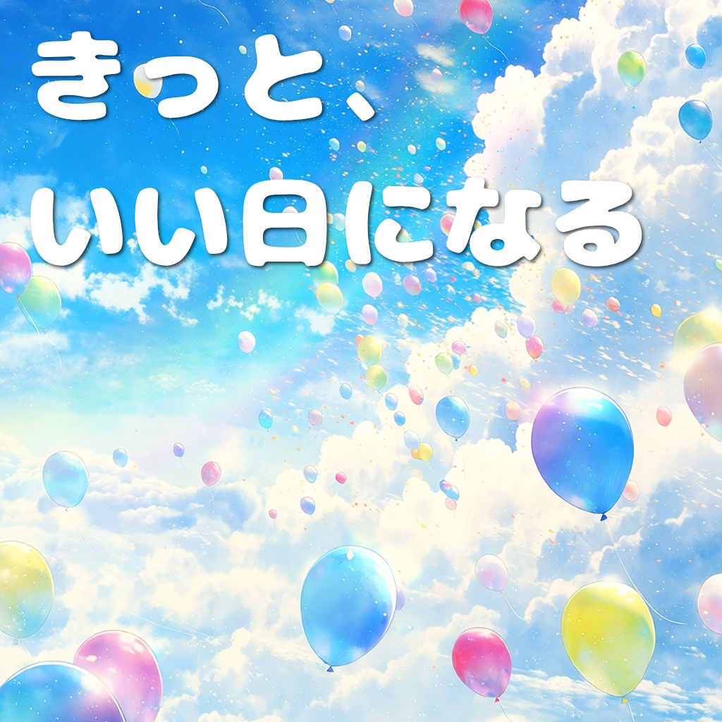 空と春の癒しステッカー素材4点|アイコンOK・文字なしverあり|期間限定無料配布
