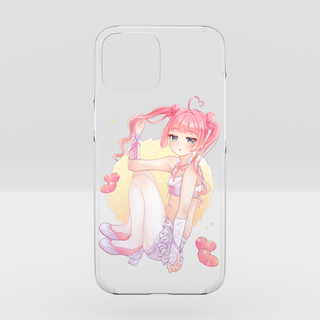 ピンクちゃんクリアiPhoneケース❤︎