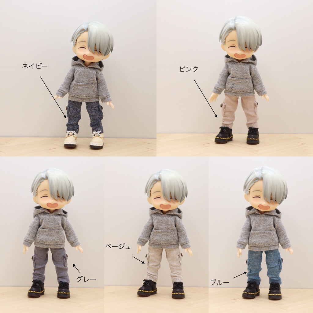 オビツ11 ＆ねんどーる　パンツ受注製作(濃いピンク追加)