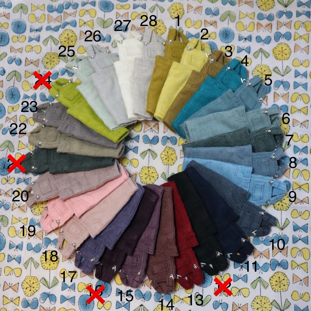 オーバーオール 受注受付(形と色)