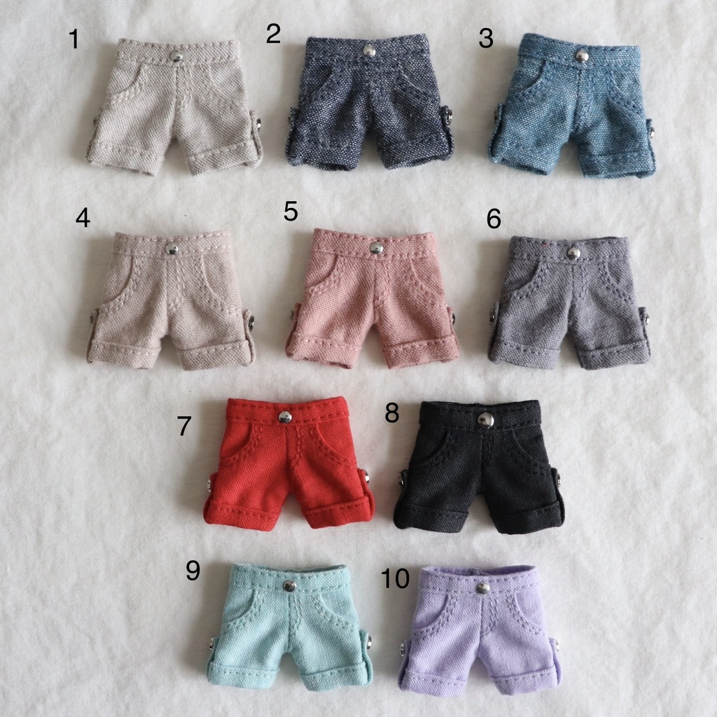 ロールアップ風短パン　お色受注