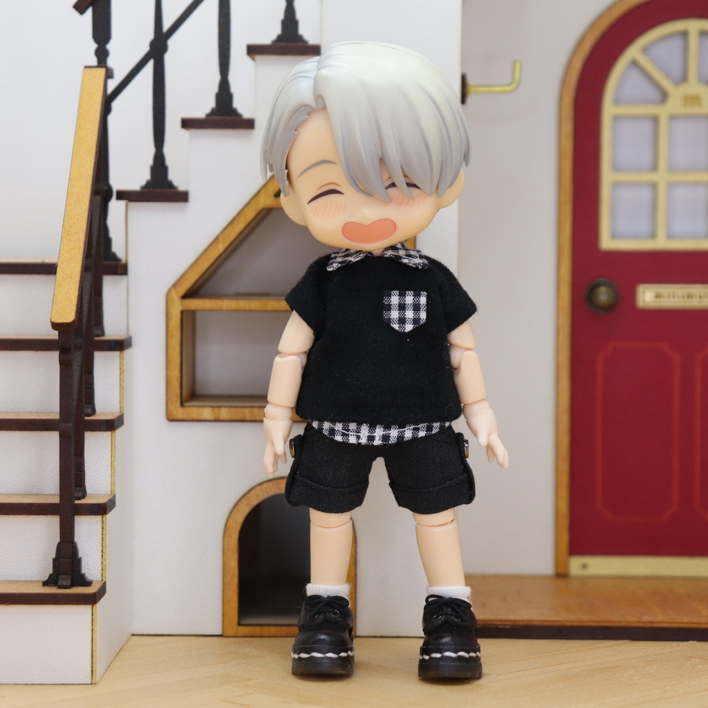 ロールアップ風短パン お色受注