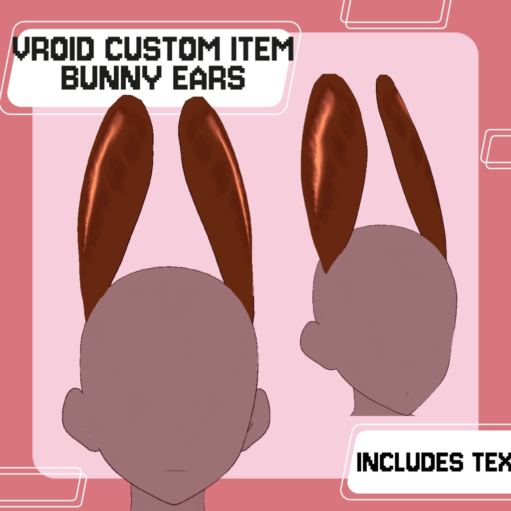 【VROID】 Bunny ears - Custom item