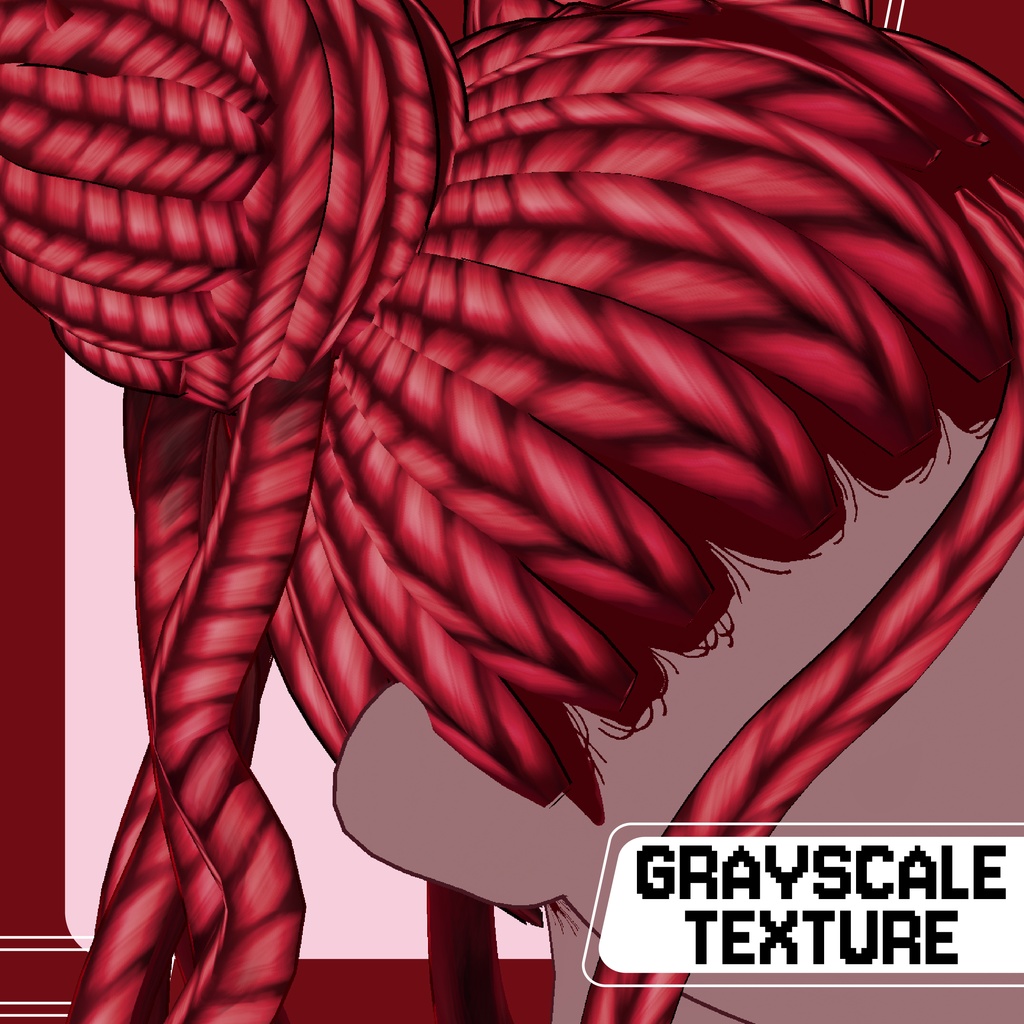 【VRoid】 Braid Hair Texture