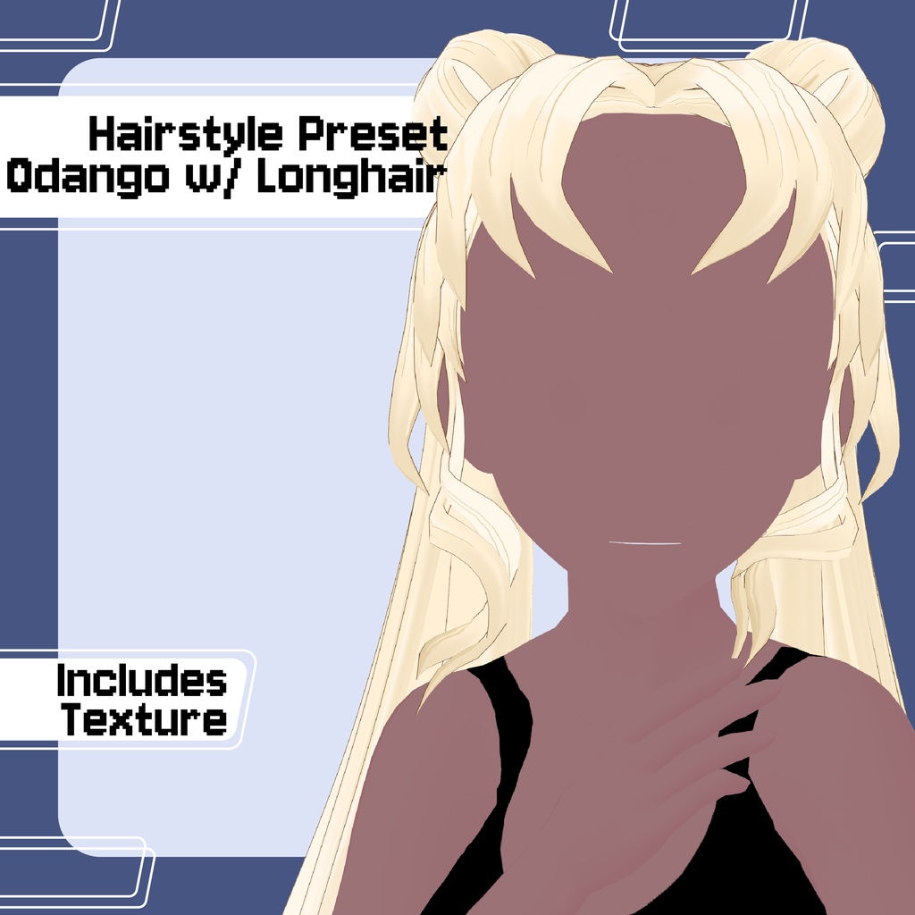 【VRoid】Odango / お団子 Hairstyle Preset