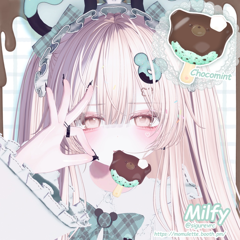 【MA対応】くまちょこあいすちゃん!🐻🍦【ねこちょこあいす追加対応予定】