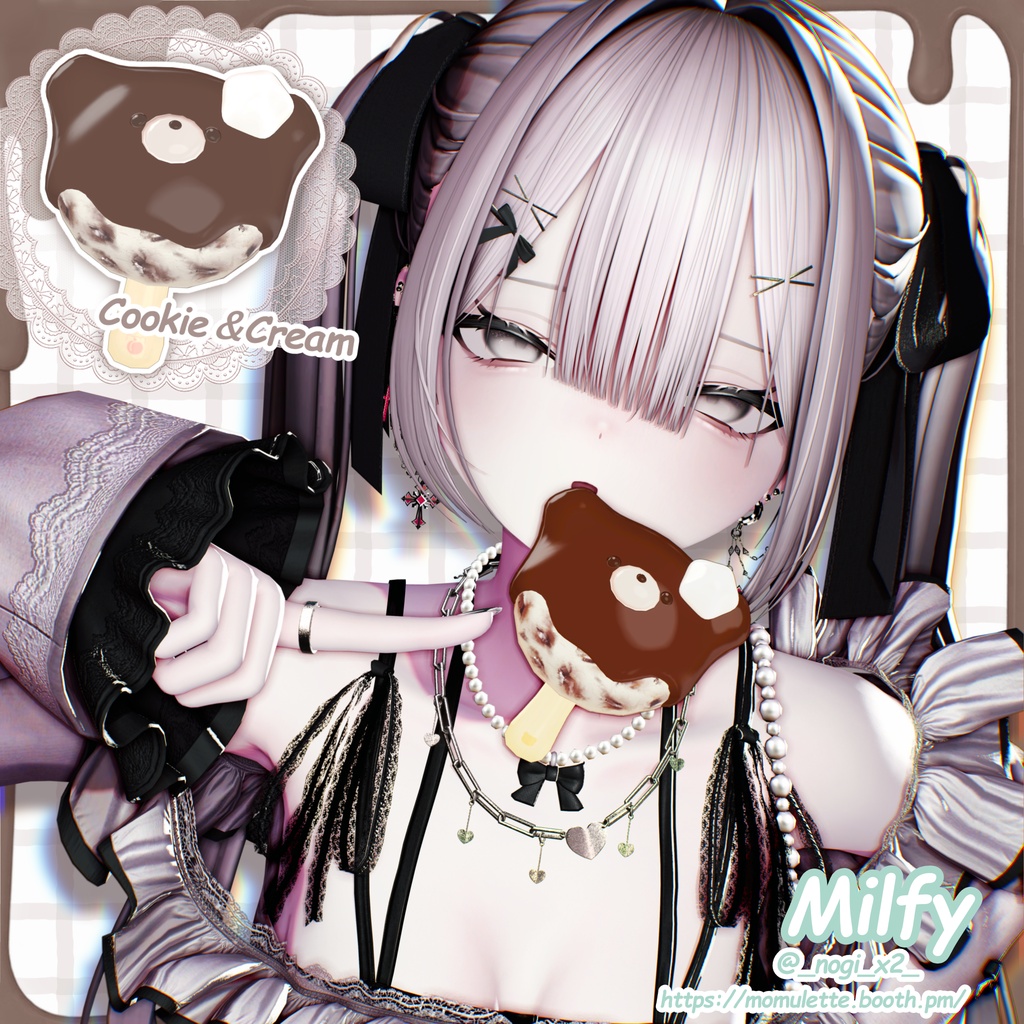 【MA対応】くまちょこあいすちゃん!🐻🍦【ねこちょこあいす追加対応予定】