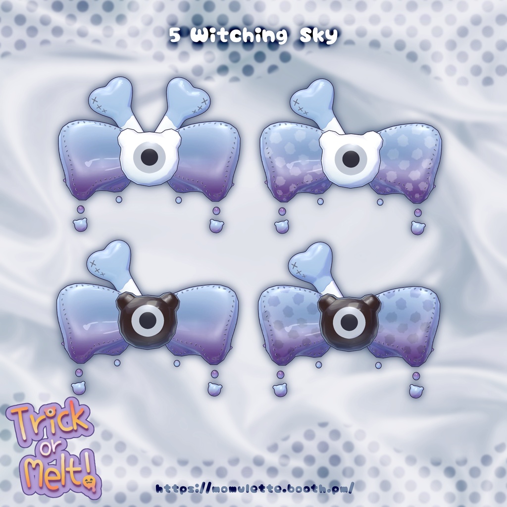 ✨50%OFF SALE✨【Trick or Melt!🎀💧】ハロウィンモチーフ🎃🦴ヘアアクセサリー