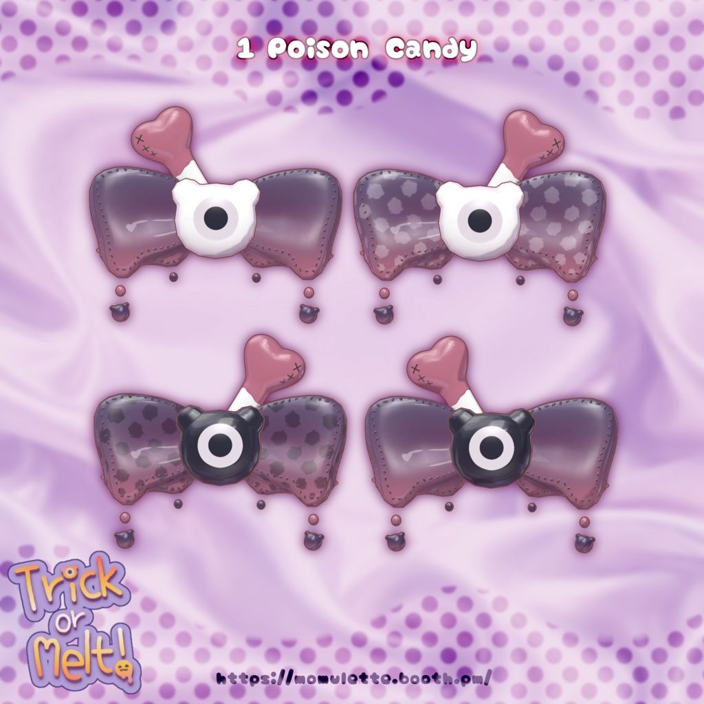 ✨50%OFF SALE✨【Trick or Melt!🎀💧】ハロウィンモチーフ🎃🦴ヘアアクセサリー