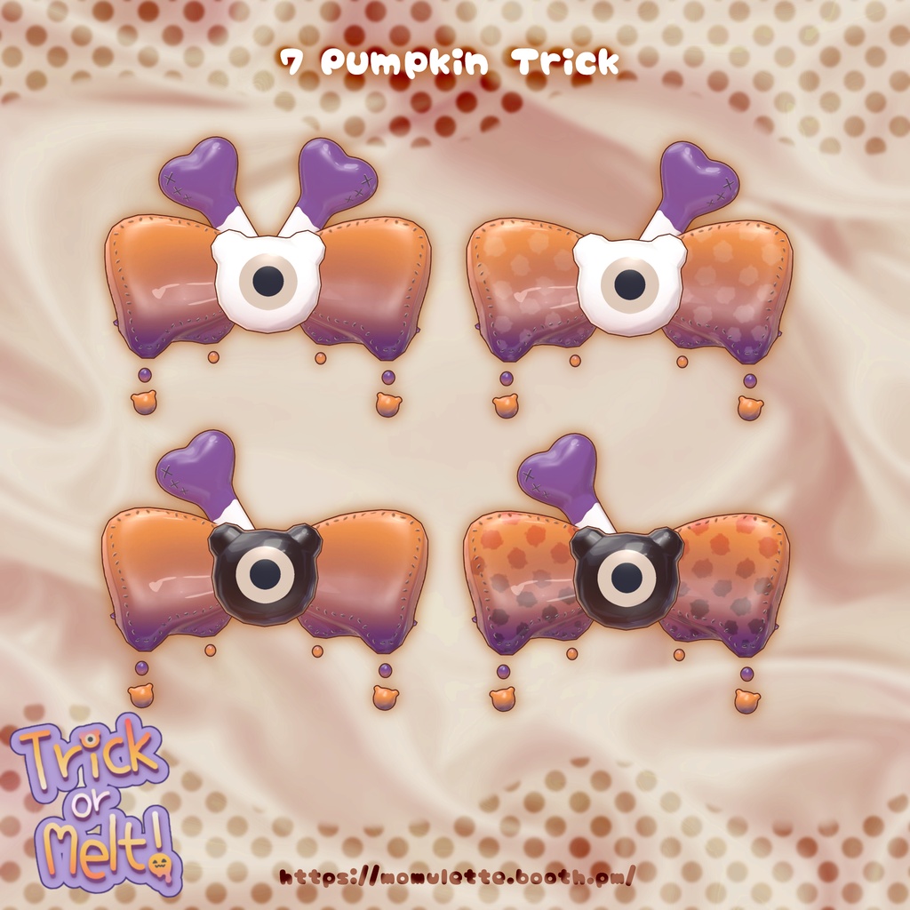 ✨50%OFF SALE✨【Trick or Melt!🎀💧】ハロウィンモチーフ🎃🦴ヘアアクセサリー
