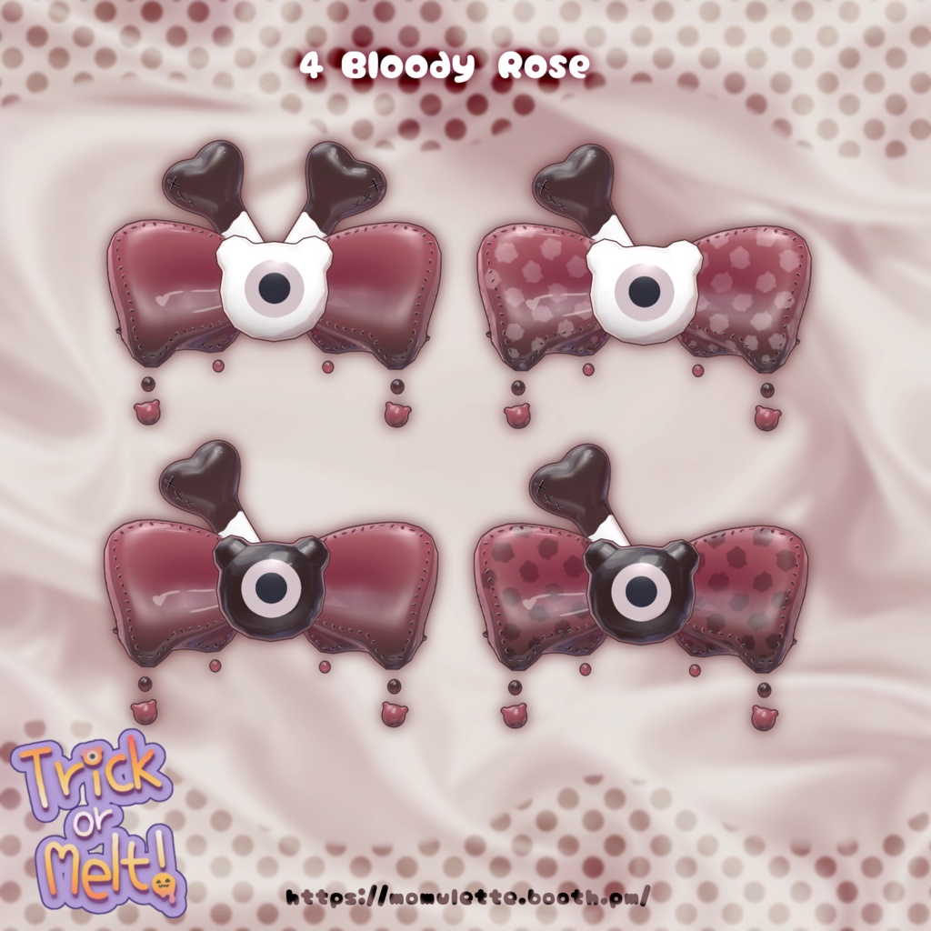 ✨50%OFF SALE✨【Trick or Melt!🎀💧】ハロウィンモチーフ🎃🦴ヘアアクセサリー