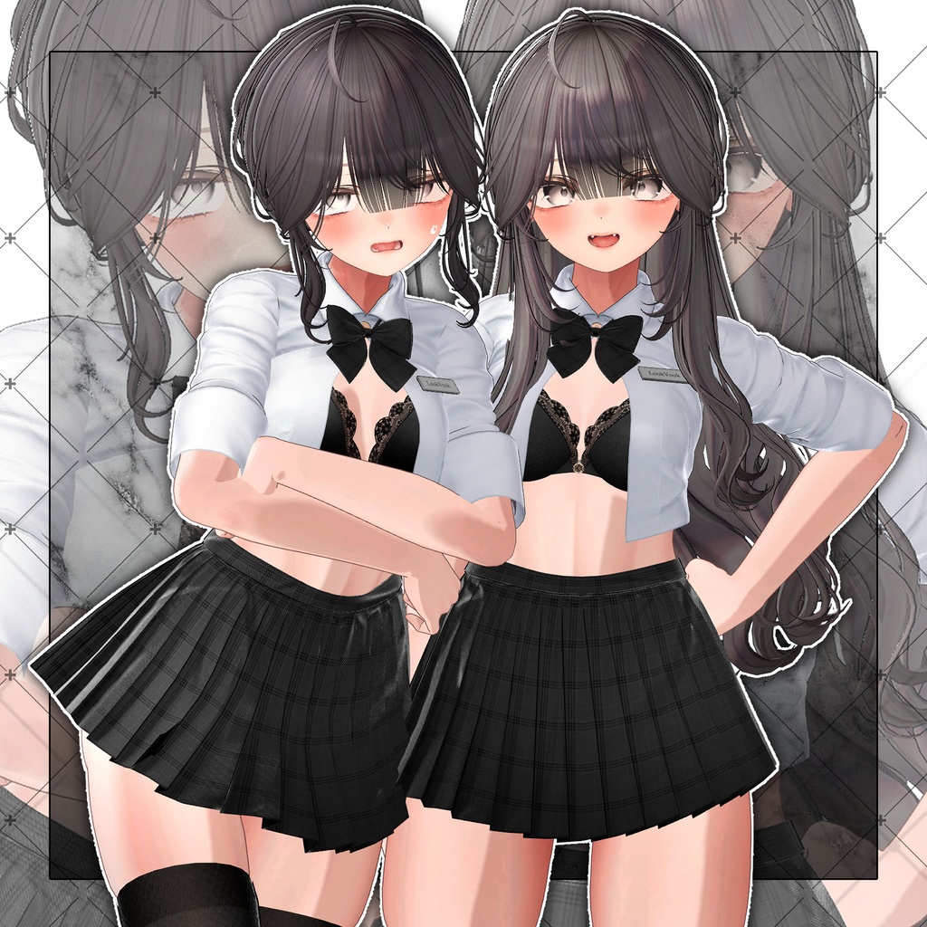 【VRC想定】2Way Vance Clip Hair Ver.2