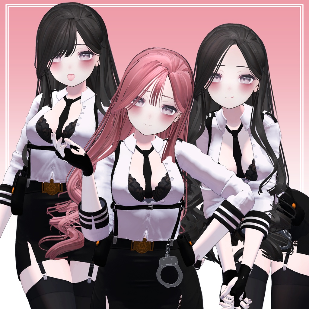 【PB対応】Long Wave Hair【3Bangs】