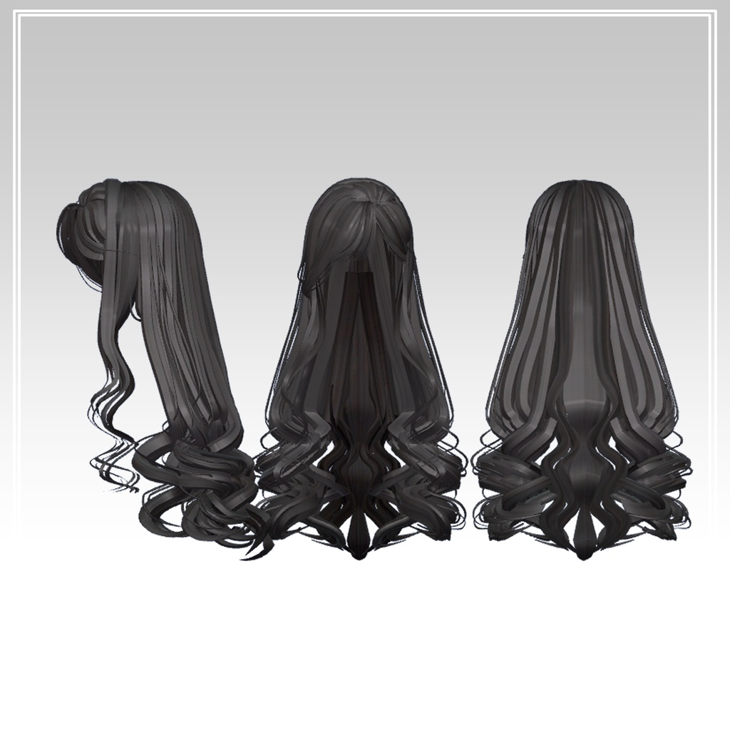 【PB対応】Long Wave Hair【3Bangs】