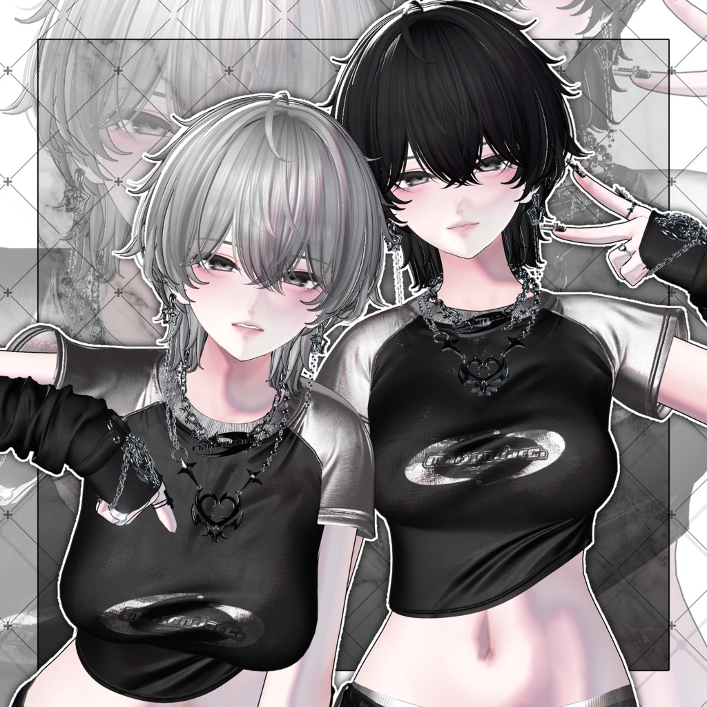 【VRC想定】無造作ショートネオウルフ Ver.2