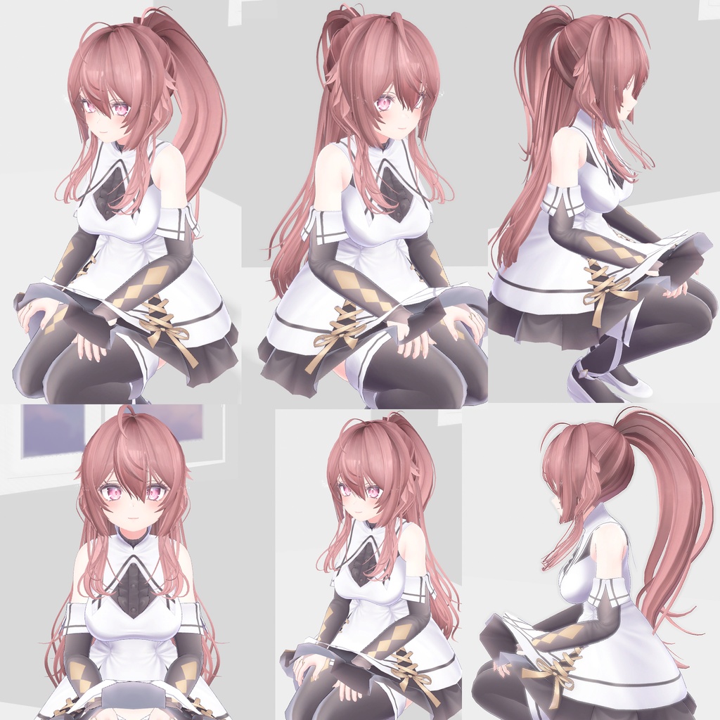 【PB対応】3Way SZ ハーフアップポニーテール