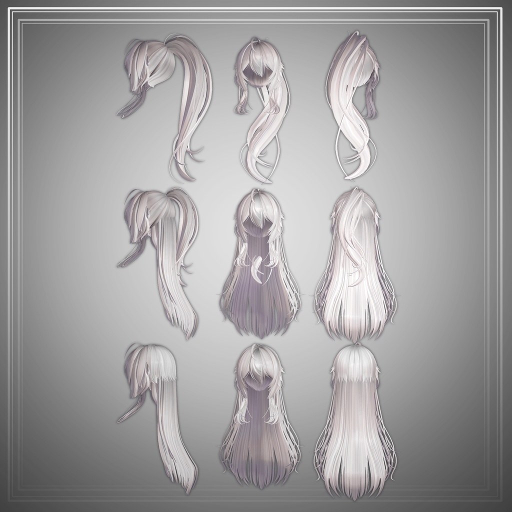 【PB対応】3Way SZ ハーフアップポニーテール