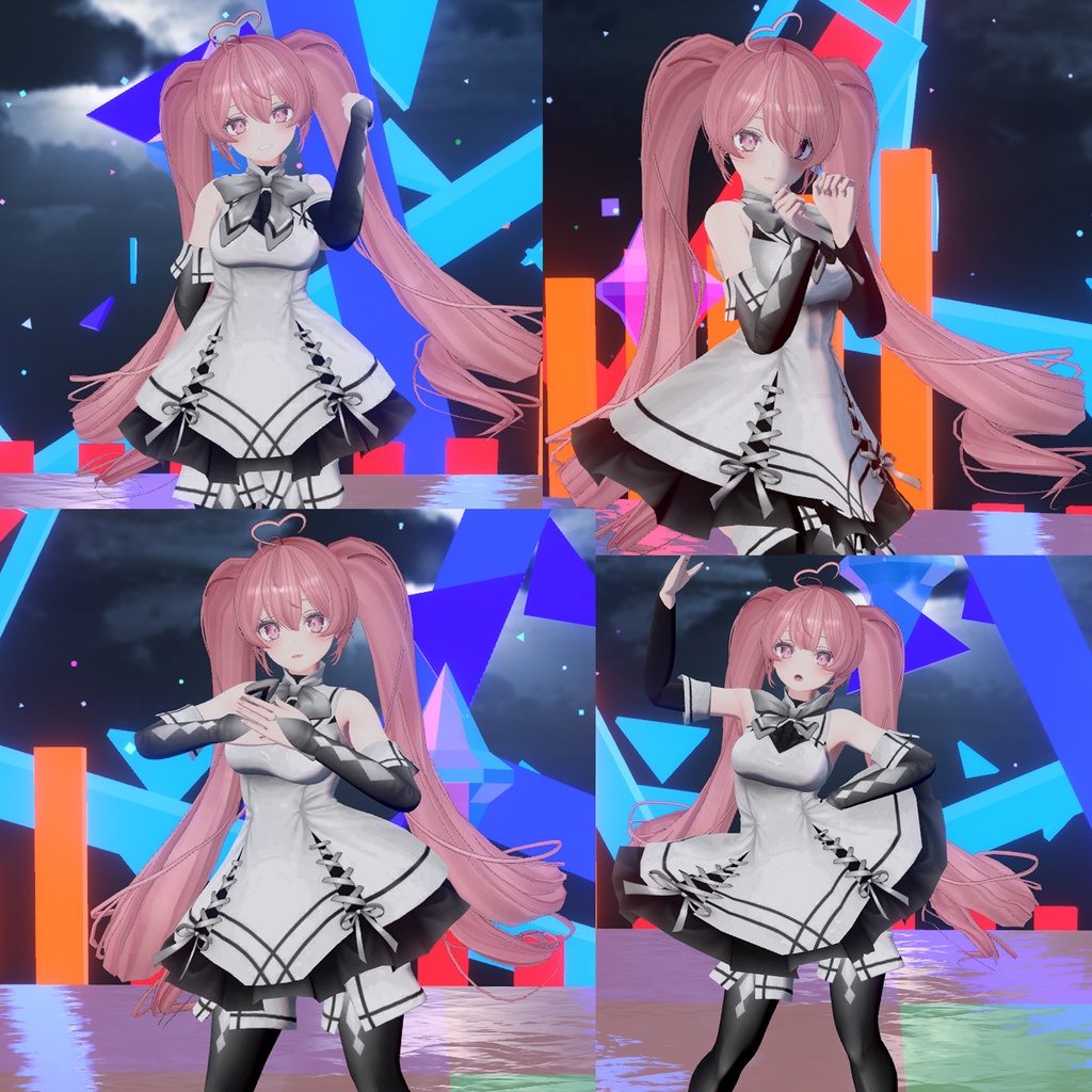 【VRC想定】2Way まじかるツーサイドツインテール