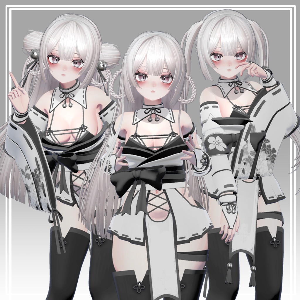 【VRC想定】4way+3春節姫カットヘア