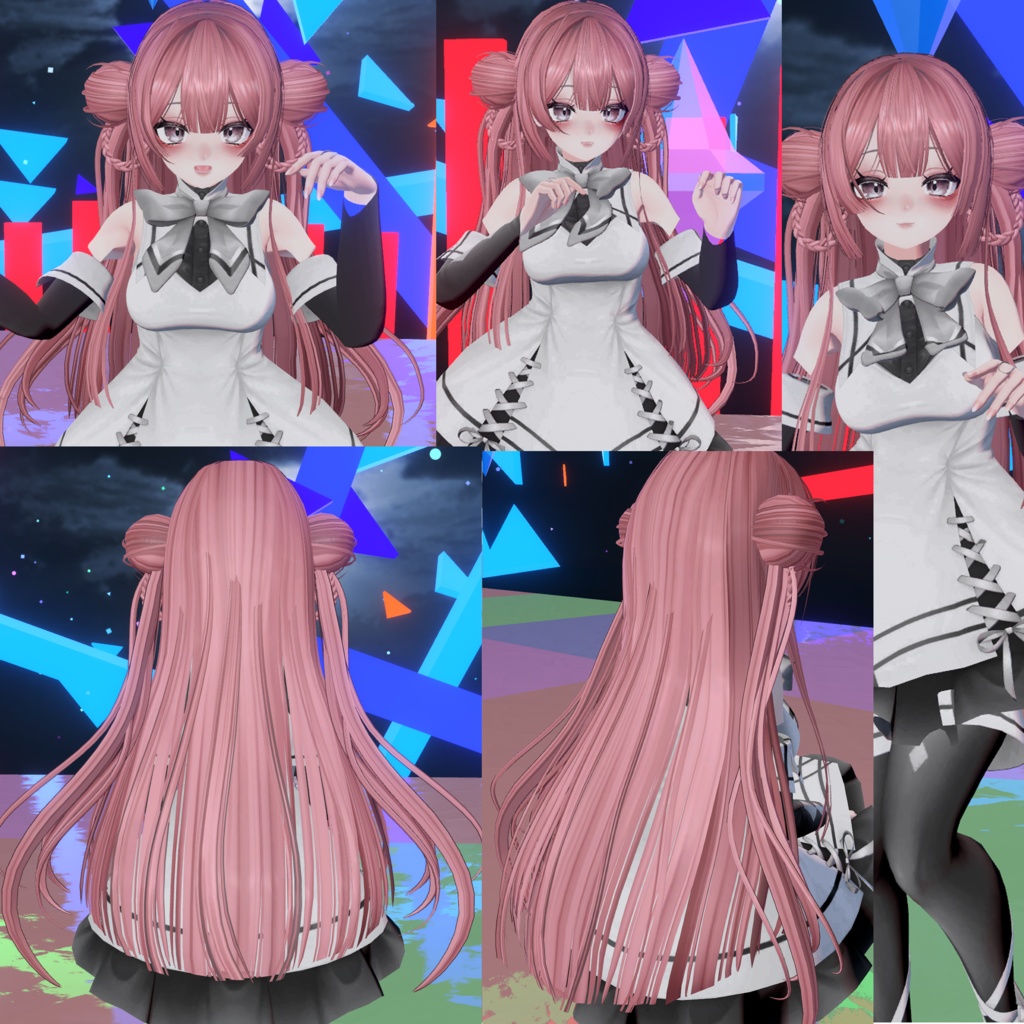 【VRC想定】4way+3春節姫カットヘア