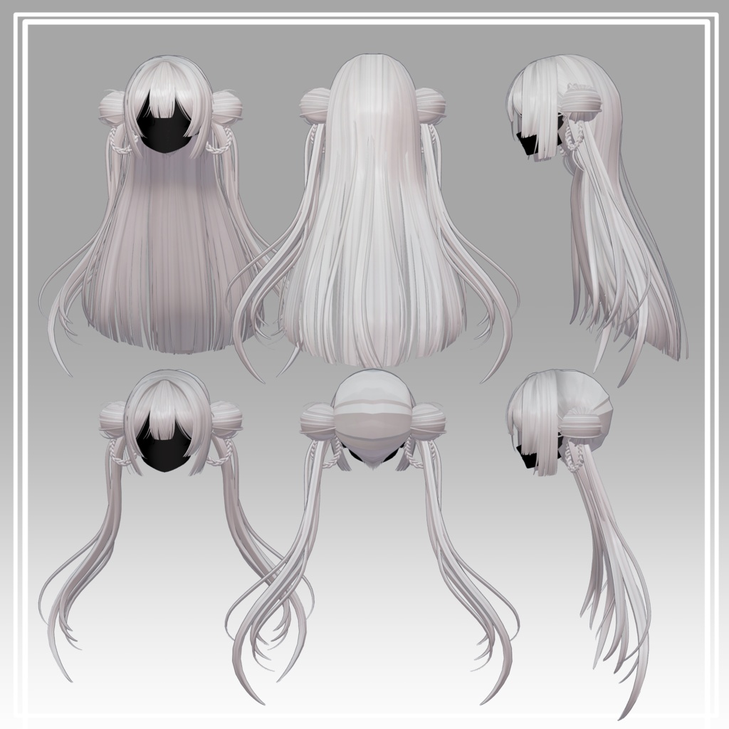 【VRC想定】4way+3春節姫カットヘア