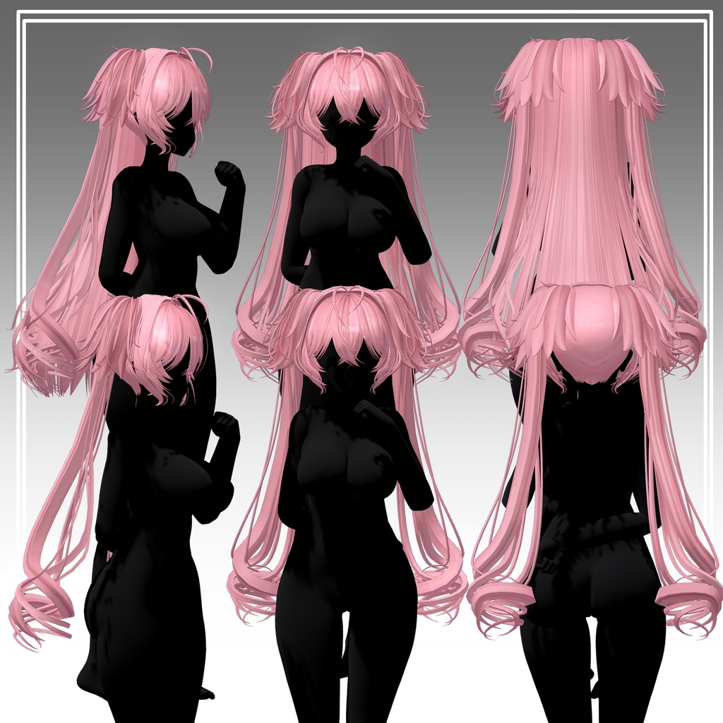 【VRC想定】3way×3小悪魔ツーサイドツインテール