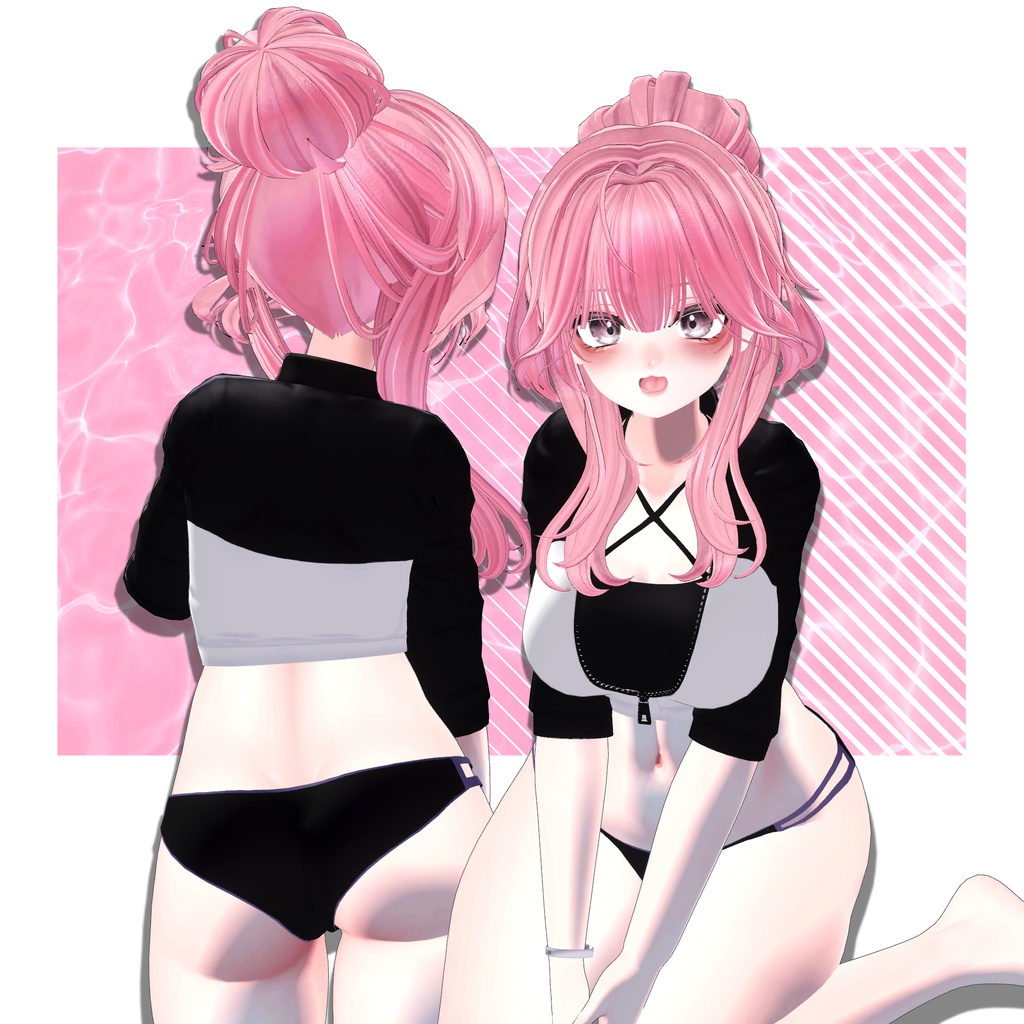 【VRC想定】3way PBB UP do Hair