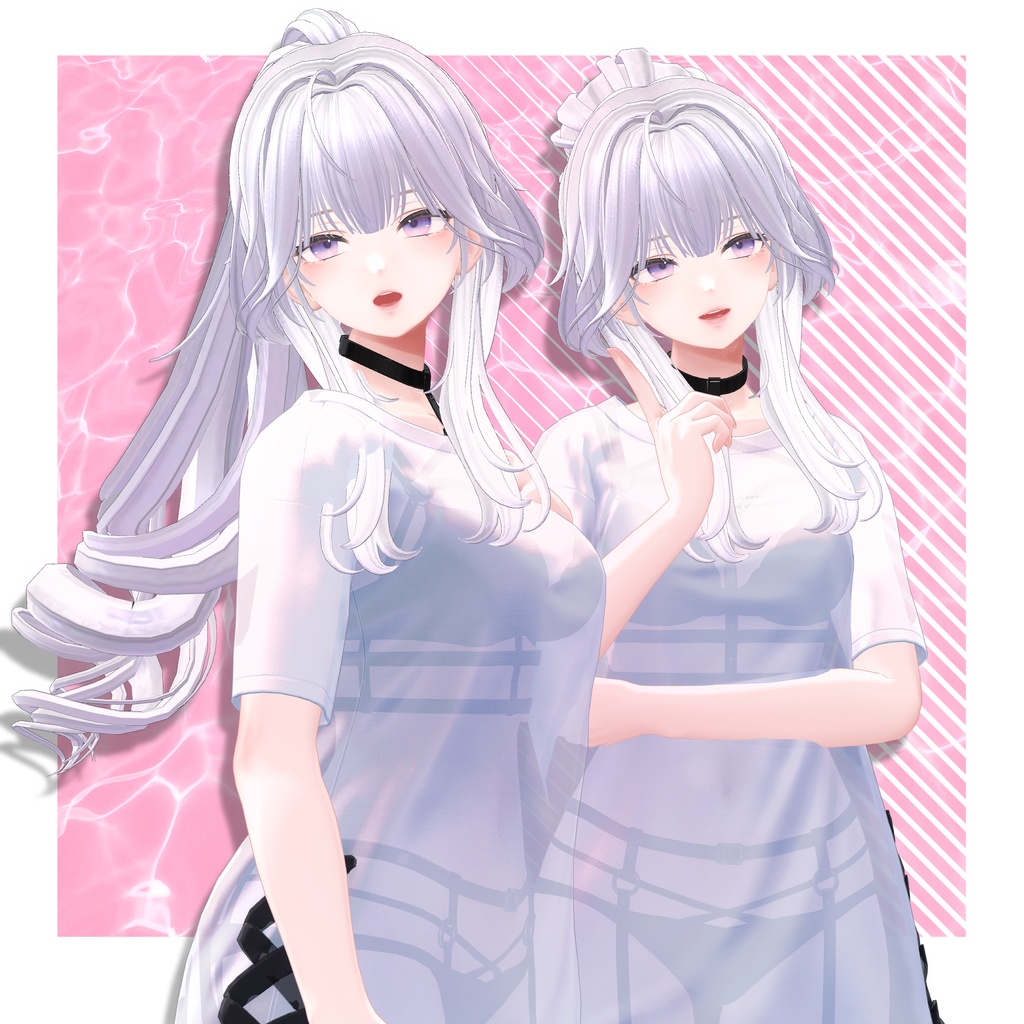 【VRC想定】3way PBB UP do Hair