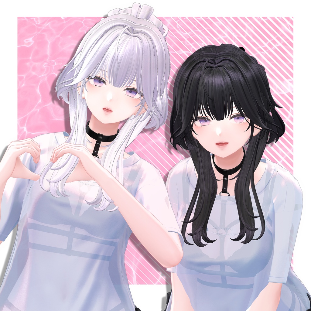 【VRC想定】3way PBB UP do Hair